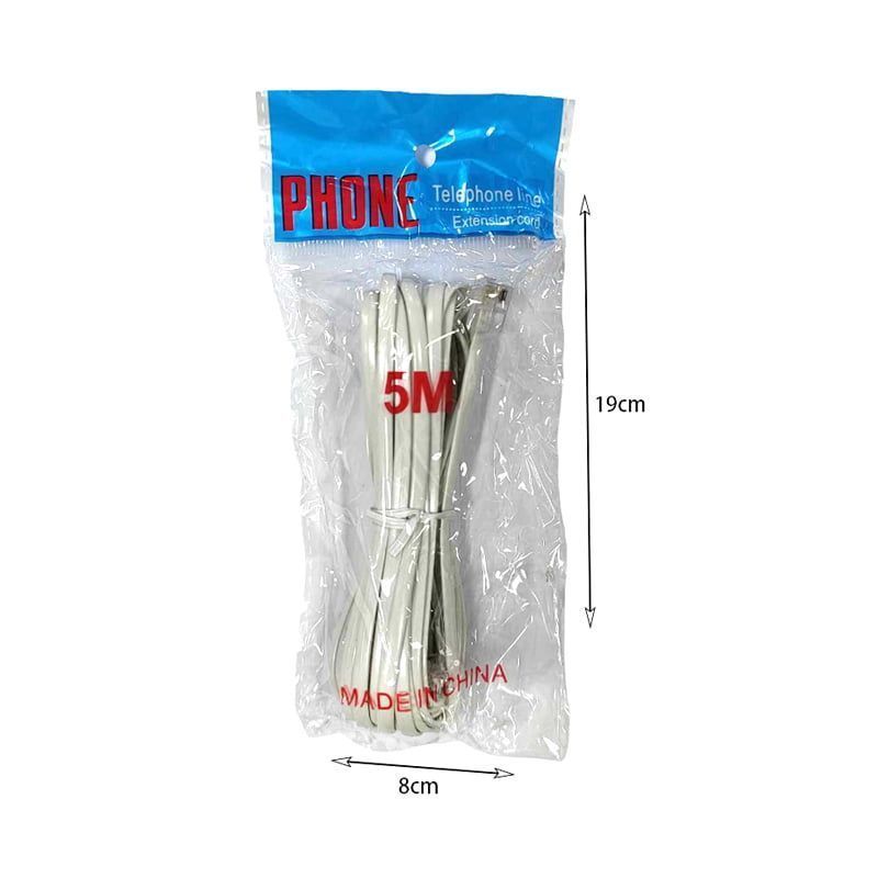 Καλώδιο ethernet & τηλεφώνου 5M - Telephone cable OEM