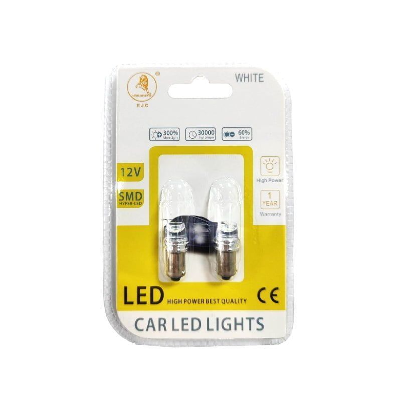 EJC Λάμπες Αυτοκινήτου BA9S-3 SMD 12v 2τμχ ψυχρό φως - LED light EJC