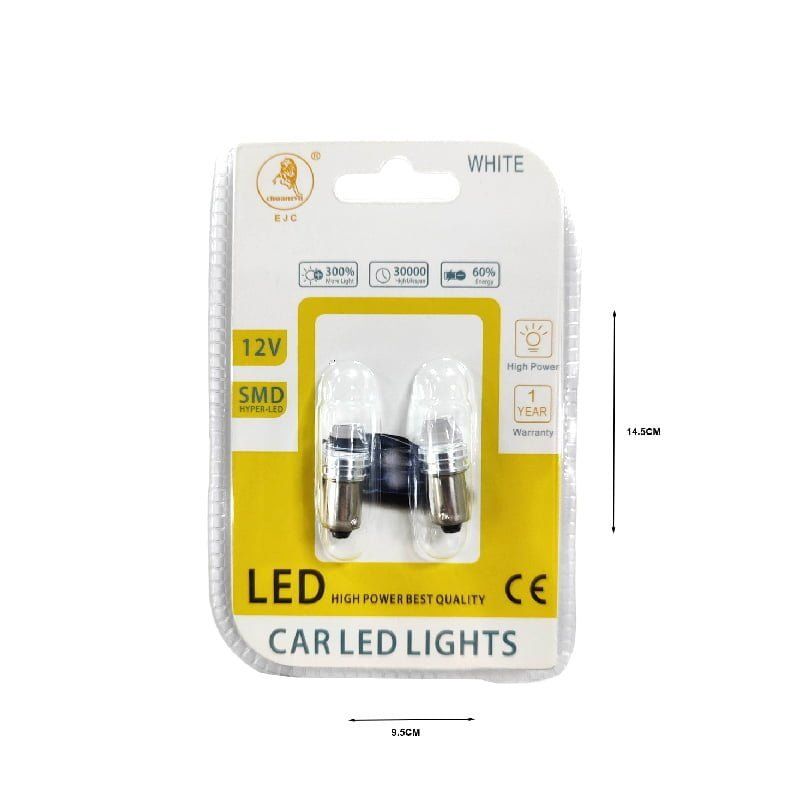 EJC Λάμπες Αυτοκινήτου BA9S-3 SMD 12v 2τμχ ψυχρό φως - LED light OEM