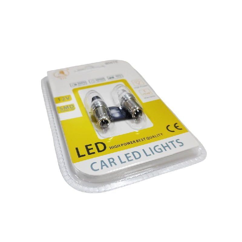 EJC Λάμπες Αυτοκινήτου BA9S-3 SMD 12v 2τμχ ψυχρό φως - LED light OEM