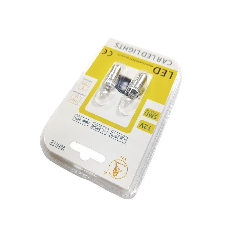 EJC Λάμπες Αυτοκινήτου BA9S-3 SMD 12v 2τμχ ψυχρό φως - LED light OEM