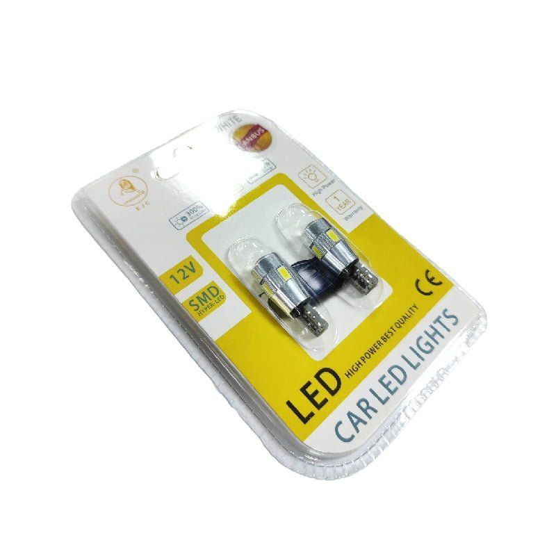 EJC Λάμπες Αυτοκινήτου Canbus T10-5630-6SMD LED 12v 2τμχ ψυχρό φως - LED light OEM