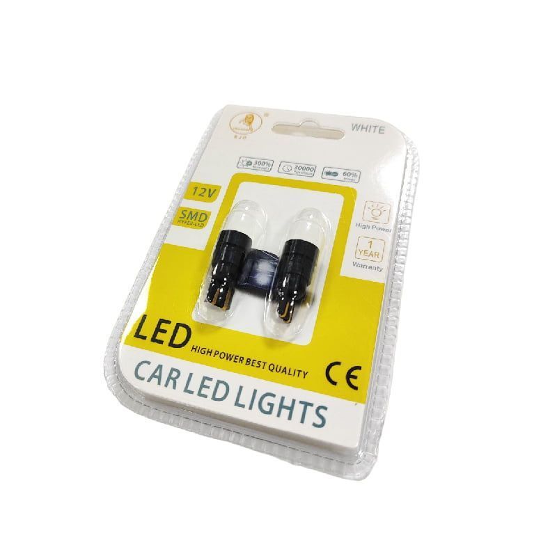 EJC Λάμπες Αυτοκινήτου T10-4LED SMD LED 12v 2τμχ ψυχρό φως - LED light EJC
