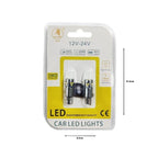 EJC Λάμπες Αυτοκινήτου T10-2016-18SMD 12v 2τμχ ψυχρό φως - LED light EJC