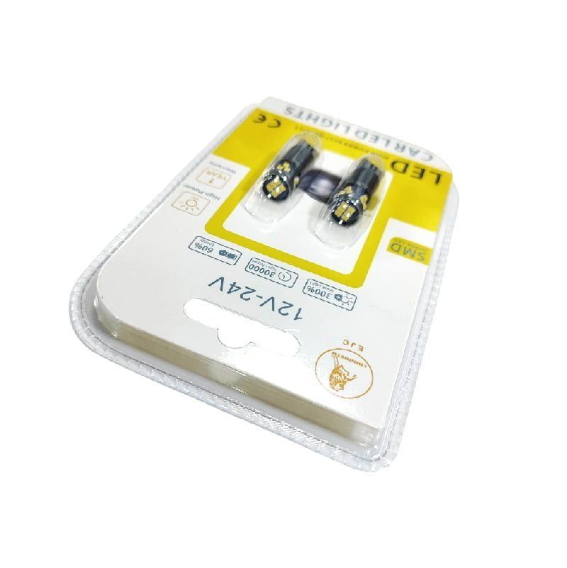 EJC Λάμπες Αυτοκινήτου T10-2016-18SMD 12v 2τμχ ψυχρό φως - LED light EJC