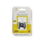 EJC Λάμπες Αυτοκινήτου T10-2016-18SMD 12v 2τμχ ψυχρό φως - LED light EJC