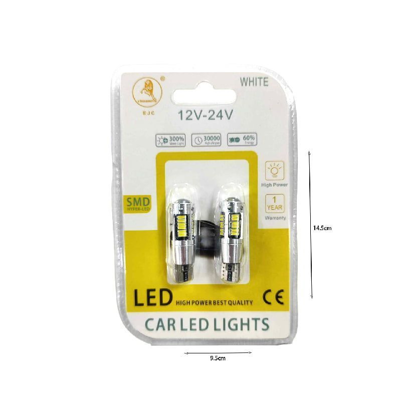 EJC Λάμπες Αυτοκινήτου T10-4014-30 Led 12V-24 2τμχ ψυχρό φως – LED light EJC