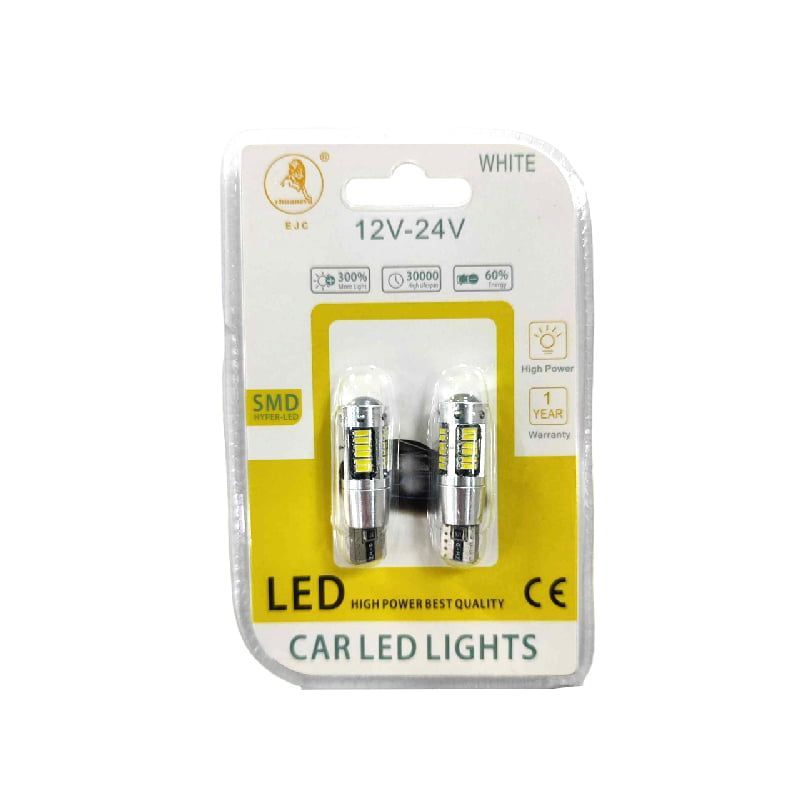 EJC Λάμπες Αυτοκινήτου T10-4014-30 Led 12V-24 2τμχ ψυχρό φως – LED light EJC