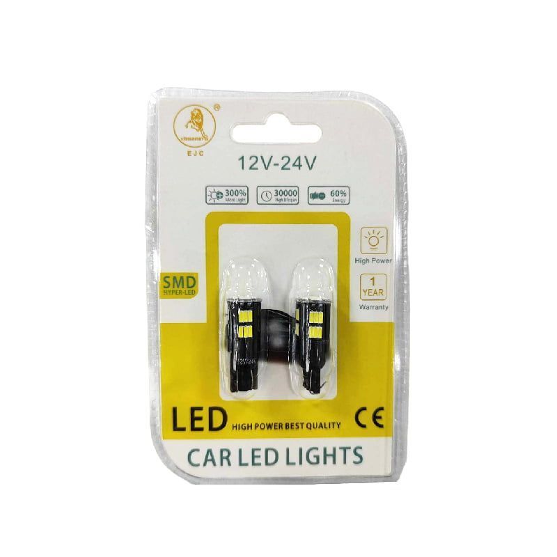 EJC Λάμπες Αυτοκινήτου T10-4014-30SMD 12V-24 2τμχ ψυχρό φως – LED light EJC