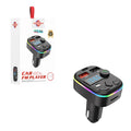 Wisdomup Φορτιστής Αυτοκινήτου με USB και RGB Φωτισμό CZ-08 – Bluetooth Car FM Transmitter with USB and RGB Light OEM