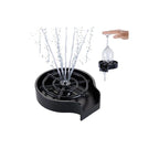 Αυτόματη συσκευή πλυσίματος ποτηριών JC-04 - Automatic glass washing device JC-04 - Λευκό - Μαύρο OEM