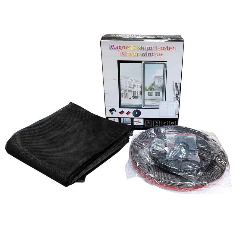 Μαγνητική σίτα παραθύρου 150cm x 150cm - Magnetic Stripe Border Screen Window OEM
