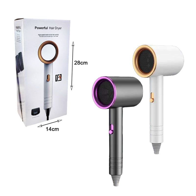 Πιστολάκι Μαλλιών σε Διάφορα Χρώματα - Powerful Hair Dryer - Ασημί - Ροζ OEM