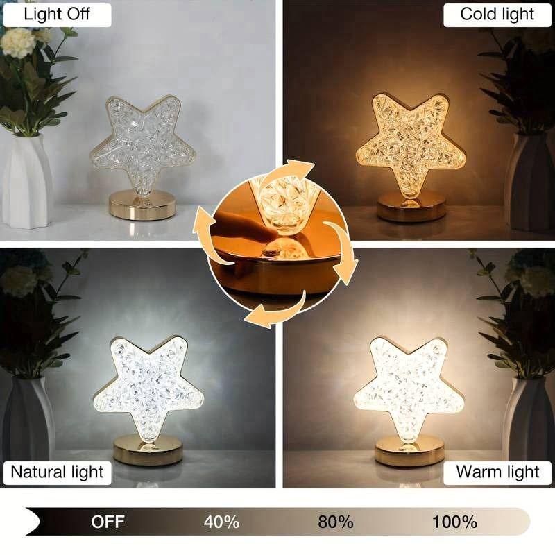 Επιτραπέζιο Φωτιστικό Αστέρι με USB 700K-6500K - USB Highlight three gear lamp Model:8207 OEM