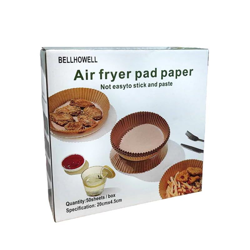 Bellhowell Αντικολλητικό Χαρτί για Air Fryer 50τμχ - Air fryer pad paper 50pcs OEM