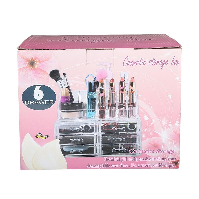 Θήκη Οργάνωσης Καλλυντικών με 6 Συρταράκια CX-6706 – Cosmetic Storage Box OEM