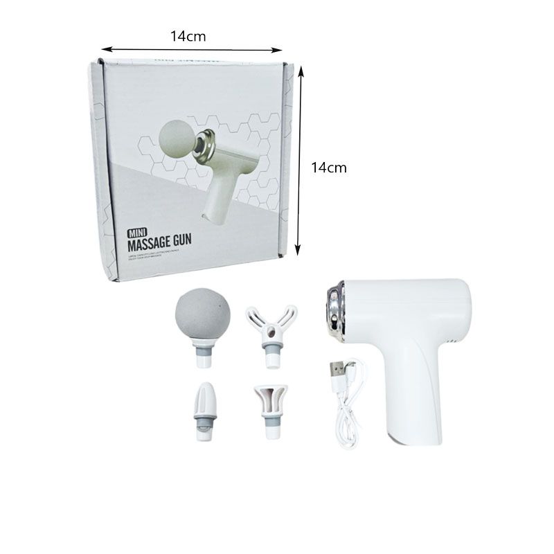 Φορητό Μηχάνημα Μασάζ με 4 Κεφαλές - Mini Massage Gun OEM