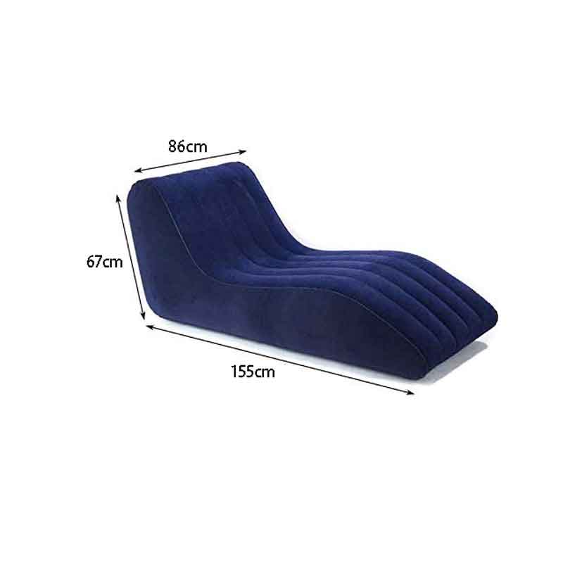 Φουσκωτή Ξαπλώστρα Lounge PVC 155x86x67cm – Inflatable Flocked Lounge Chair OEM