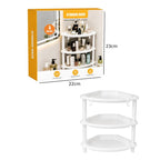 Γωνιακή Ραφιέρα Μπάνιου 3 Επιπέδων - 3-Tier Corner Bathroom Storage Rack OEM