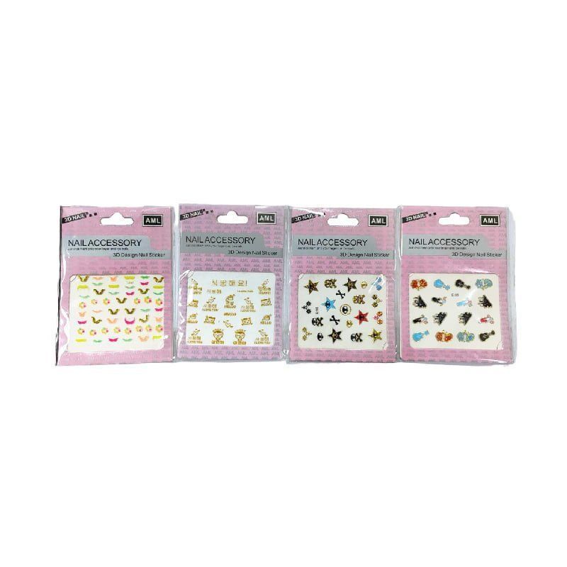 Διακοσμητικά 3D Αυτοκόλλητα Νυχιων - Nail accessory 3D design nail sticker OEM