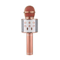 Ασύρματο Μικρόφωνο Καραόκε Bluetooth Με Ηχείο WS-858 - Wireless Microphone USB Speaker Karaoke Recording - Ασημί OEM