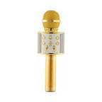 Ασύρματο Μικρόφωνο Καραόκε Bluetooth Με Ηχείο WS-858 - Wireless Microphone USB Speaker Karaoke Recording - Ασημί OEM