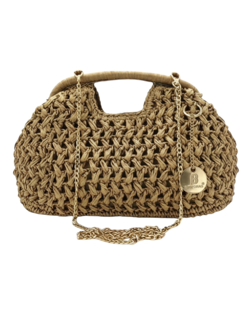 Ψάθινο τσαντάκι χειρός CN26012 - Πράσινο BAG TO BAG