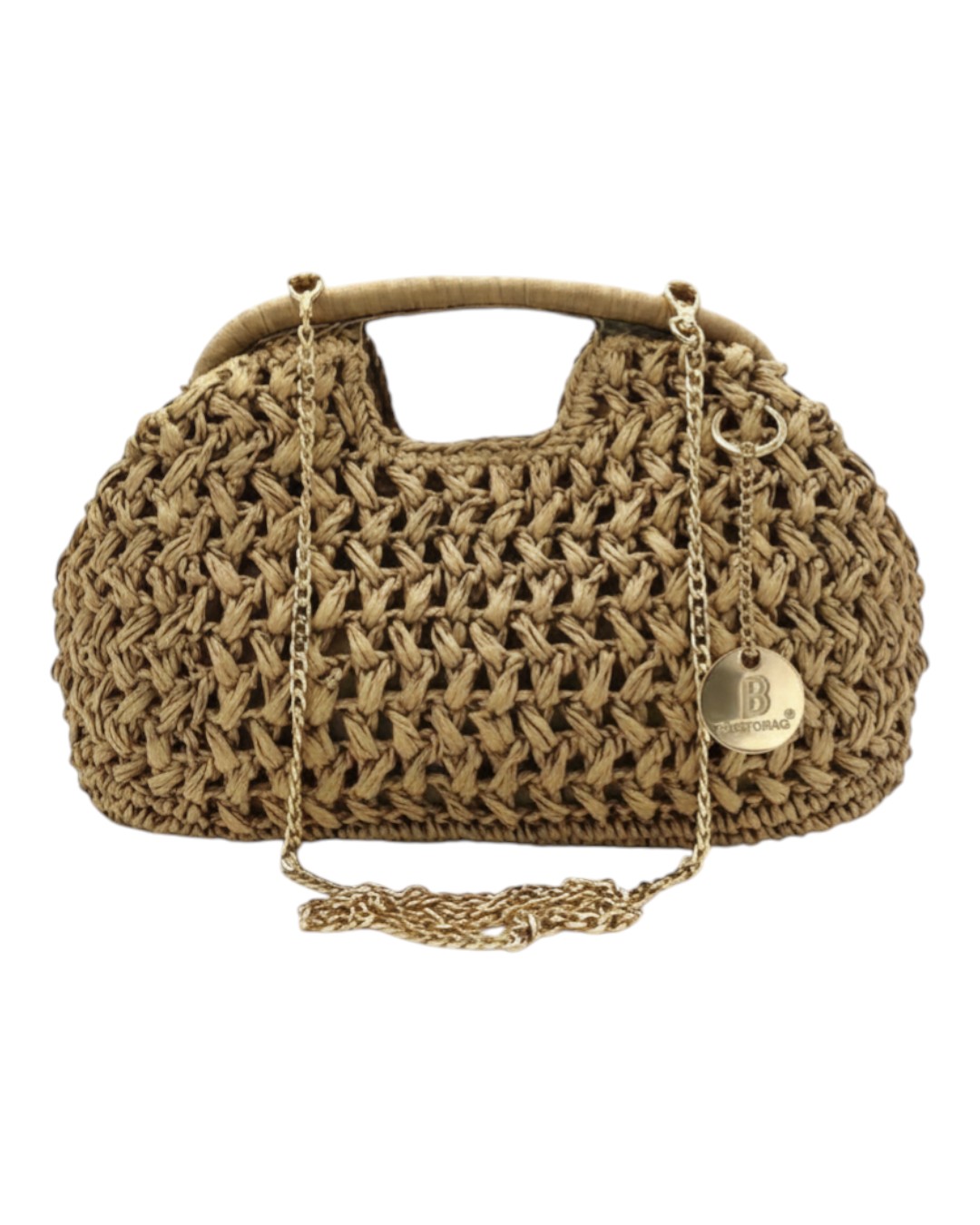 Ψάθινο τσαντάκι χειρός CN26012 - Πράσινο BAG TO BAG