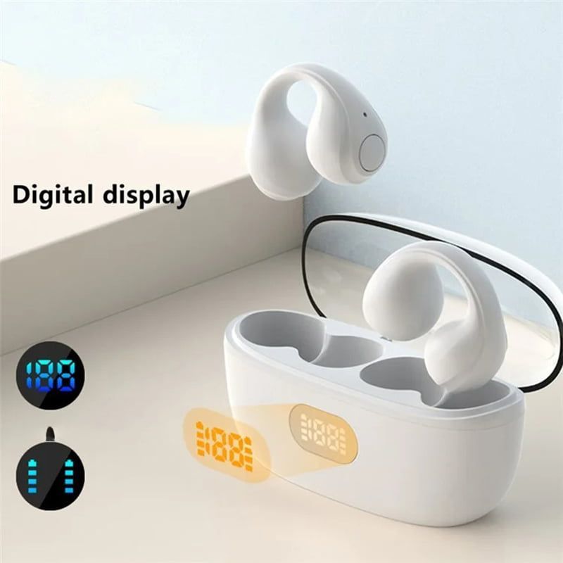 Bluetooth Handsfree Ακουστικά με Θήκη Φόρτισης F50 TWS - Wireless bluetooth earphones clip-on headset - Μαύρο OEM