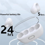 Bluetooth Handsfree Ακουστικά με Θήκη Φόρτισης F50 TWS - Wireless bluetooth earphones clip-on headset - Μαύρο OEM