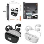 Bluetooth Handsfree Ακουστικά με Θήκη Φόρτισης F50 TWS - Wireless bluetooth earphones clip-on headset - Μαύρο OEM