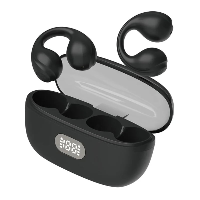 Bluetooth Handsfree Ακουστικά με Θήκη Φόρτισης F50 TWS - Wireless bluetooth earphones clip-on headset - Λευκό OEM