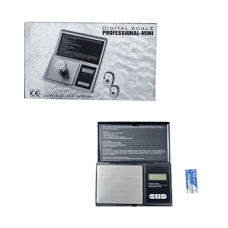 Mini Ψηφιακή Ζυγαριά 200gr x 0.01g - Digital Scale Professional Mini OEM