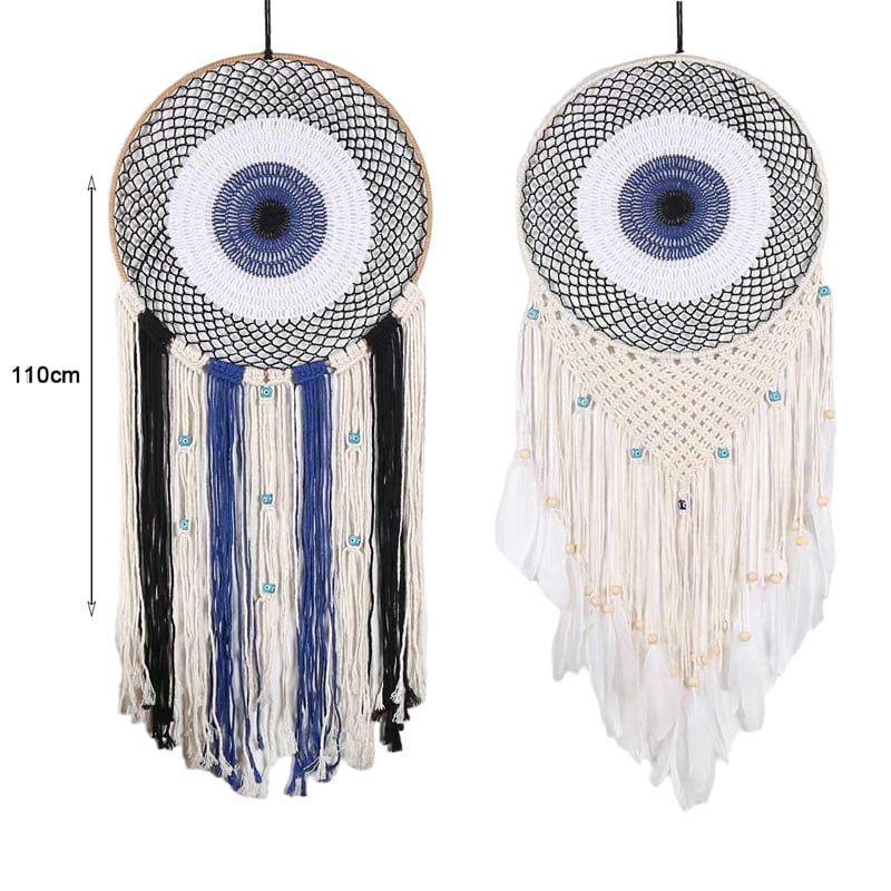 Ονειροπαγίδα μάτι 110cm - Dreamcatcher - Λευκό OEM