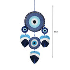 Ονειροπαγίδα 80cm - Dreamcatcher - Λευκό - Μαύρο OEM