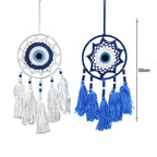 Ονειροπαγίδα 50cm - Dreamcatcher - Λευκό - Μαύρο OEM