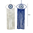 Ονειροπαγίδα 95cm - Dreamcatcher - Λευκό - Μαύρο OEM