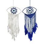 Ονειροπαγίδα 90cm - Dreamcatcher - Λευκό - Μαύρο OEM