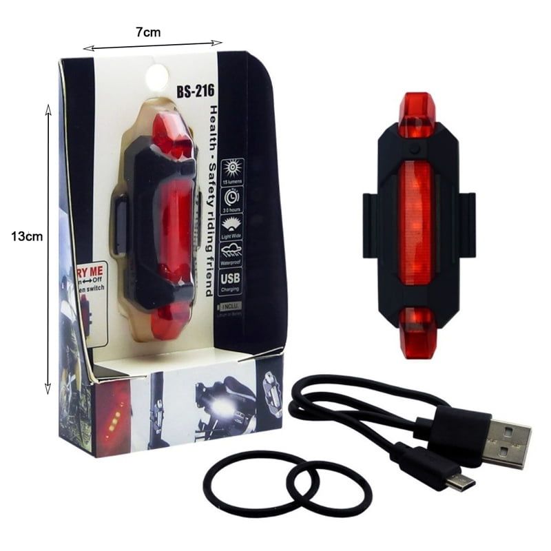 Οπίσθιο Φως Ποδηλάτου BS-216 - Bicycle Rear Light OEM
