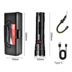 Επαναφορτιζόμενος Φακός USB 15hours - Aluminium Alloy Flashlight XA-P701-2 OEM