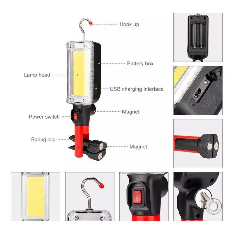Επαναφορτιζόμενος Φακός Εργασίας 20W - 700 Lumen - Heave-Duty Worklight OEM