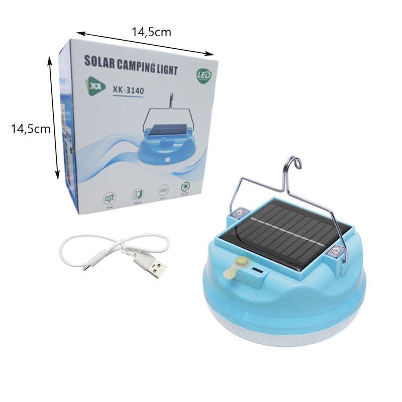 Φορητό Φωτιστικό με Ηλιακό Πάνελ XK-3140 - Solar Camping Light OEM