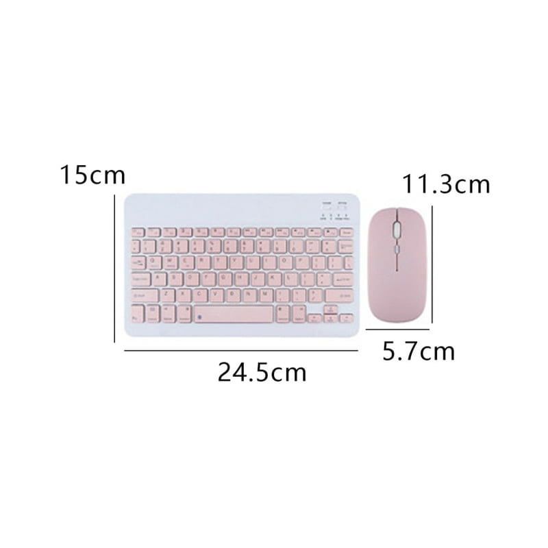 Yelandar AN-030 Σετ πληκτρολόγιο & ποντίκι επαναφορτιζόμενο - Rechargable Keyboard & Mouse Kit - Πετρόλ Yelandar