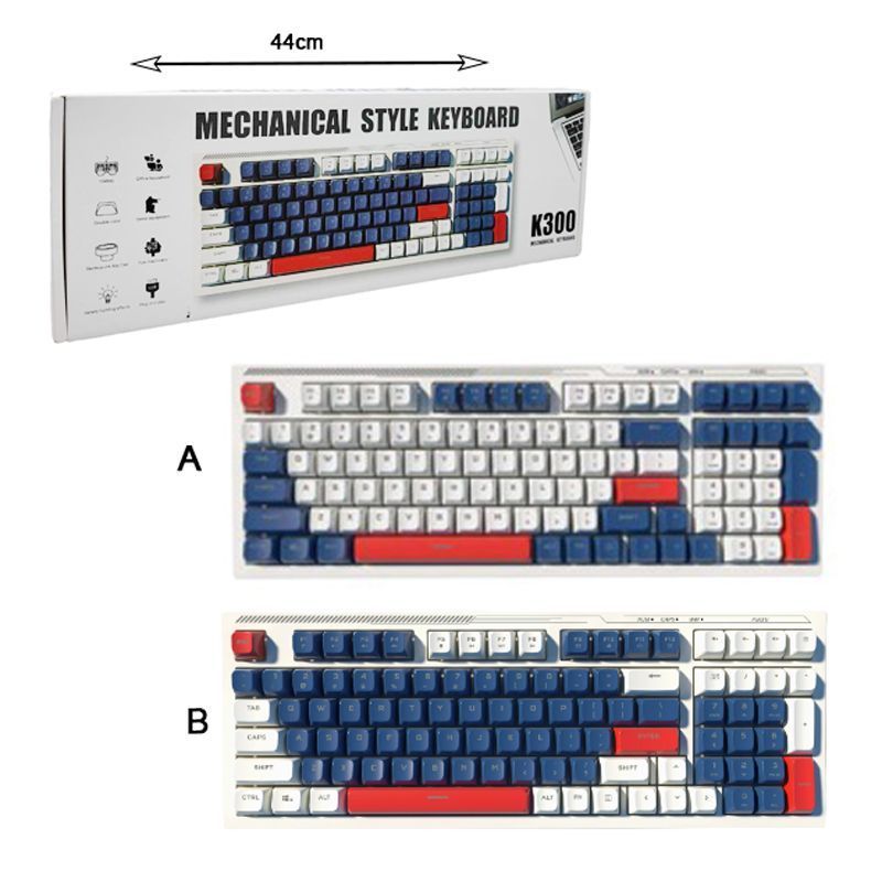 Μηχανικό πληκτρολόγιο K300 - Mechanical style keyboard OEM