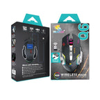 Yelandar Q6 Ασύρματο ποντίκι RGB Gaming - Wireless Mouse Gaming - Λευκό - Μαύρο - Μπλε - Ροζ Yelandar