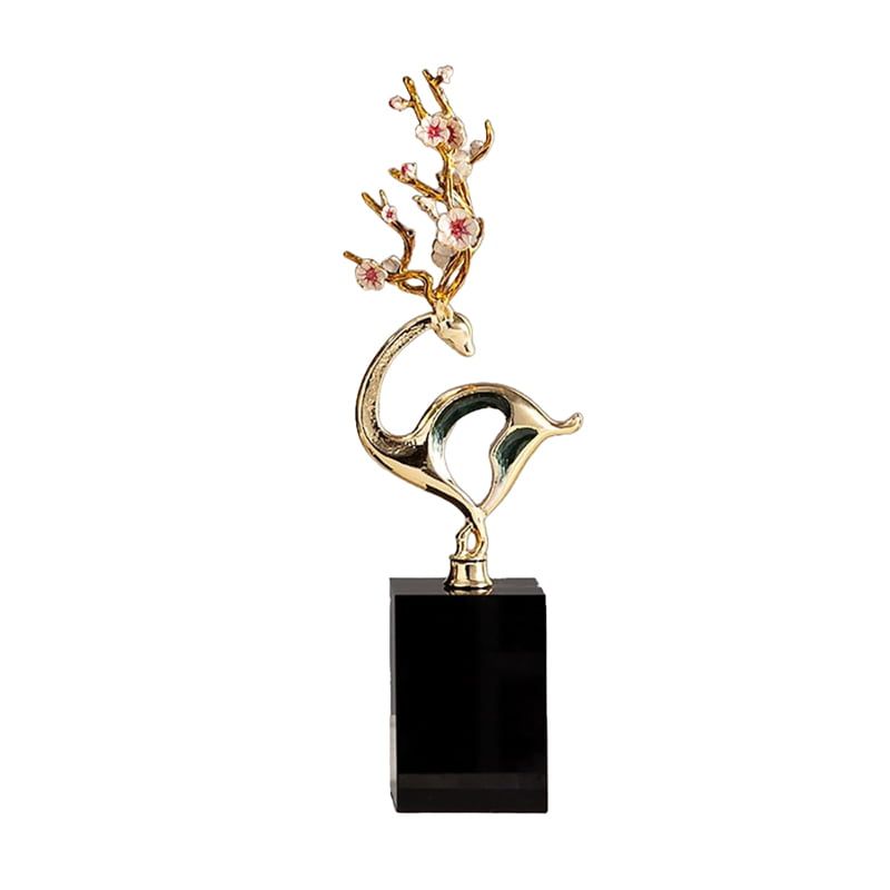 Χρυσό Διακοσμητικό με Μαρμάρινη Βάση - Gold Sculpture Decor OEM