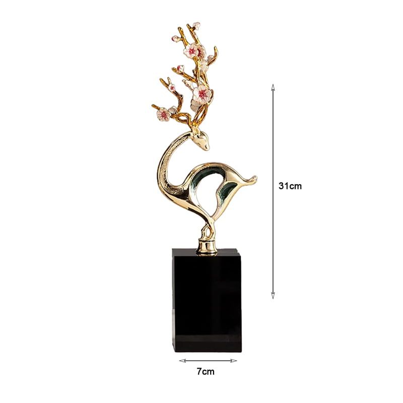 Χρυσό Διακοσμητικό με Μαρμάρινη Βάση - Gold Sculpture Decor OEM