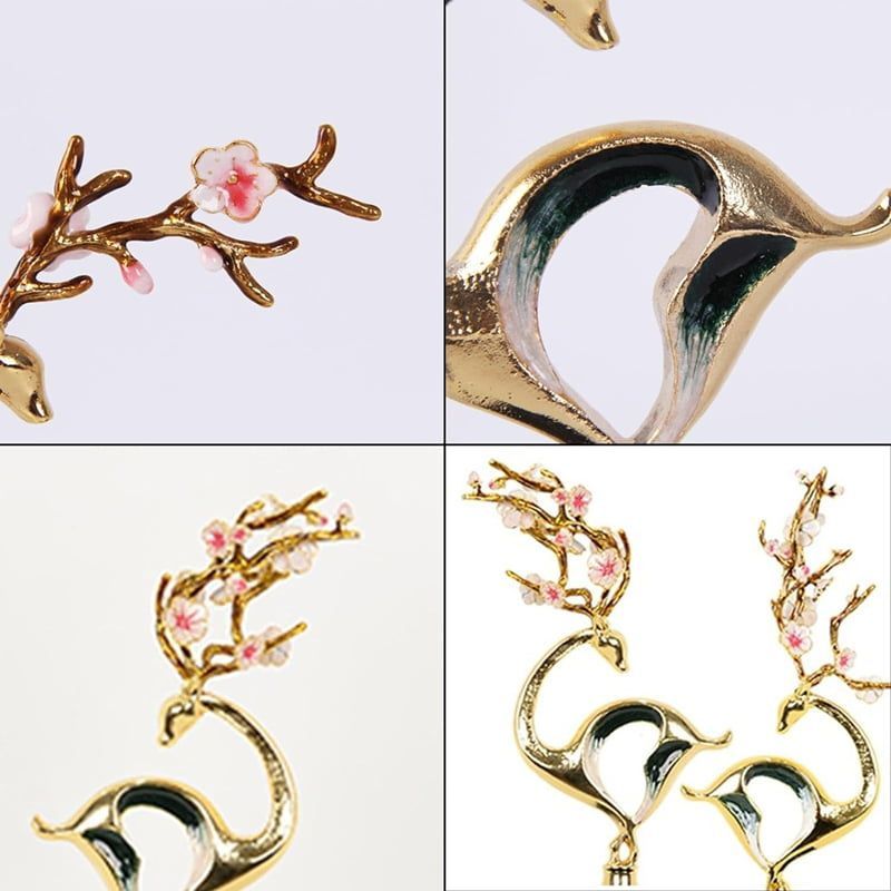 Χρυσό Διακοσμητικό με Μαρμάρινη Βάση - Gold Sculpture Decor OEM