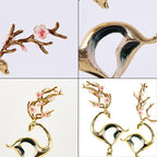 Χρυσό Διακοσμητικό με Μαρμάρινη Βάση - Gold Sculpture Decor OEM