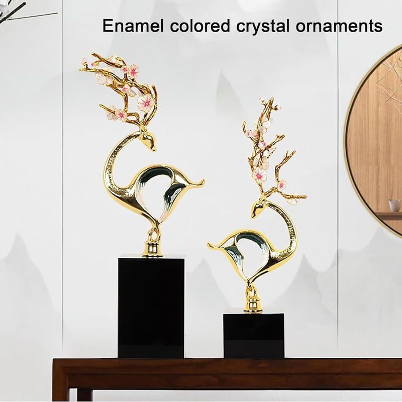 Χρυσό Διακοσμητικό με Μαρμάρινη Βάση - Gold Sculpture Decor OEM